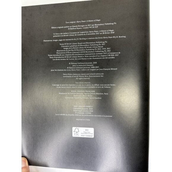 Harry Potter Un Monde De Magie Book British Library FRENCH EDITION 2018 265p. - Picture 8 of 16